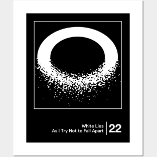 White Lies / Minimal Style Graphic Artwork Posters and Art